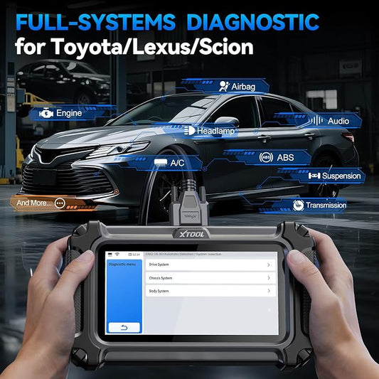 XTOOL IP500 for Toyota OBD2 Scanner, Full Systems Bi-Directional Scan Tool for Toyota/Lexus/Scion with Multi-in-One Live Data Graph, All Reset Services-(Injector Coding/EPB/ABS), Lifetime Free Update