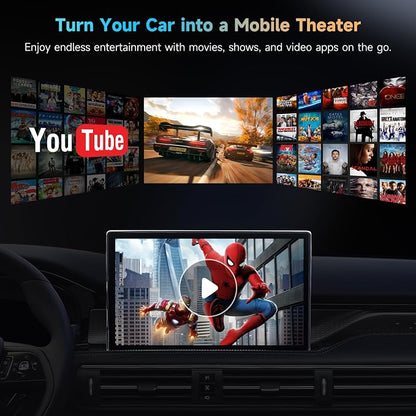 ATOTOZONE AD5 AI Box Wireless CarPlay Adapter & Android Auto, 2025 Upgrade Ai Box CarPlay Compatible with YouTube, AI DriveChat, Dual Wi-Fi, Dual BT, for OEM Wired CarPlay/Android Auto