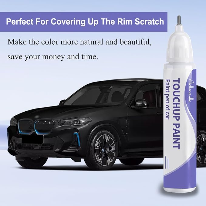 Touch Up Paint for BMW Carbon Black (416)-Exact Match–Chips and Nicks TouchUp Paint Pen Scratch Repair Car Accessories Car Paint Pen for Erase Car Scratches
