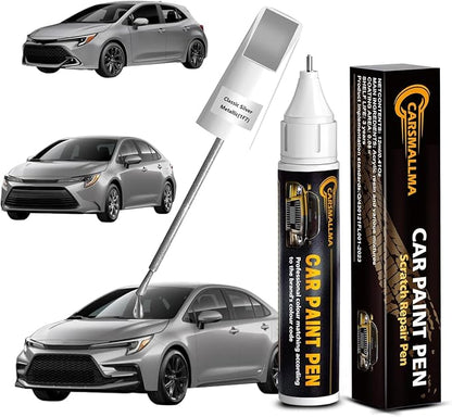 Car Touch Up Paint(1F7 Classic Silver Metallic) for Toyota, Color Accurate Car Scratch Repair Remover Pen,Automotive Paint Quick & Easy to fix vehicle Chips and Nicks Scuff
