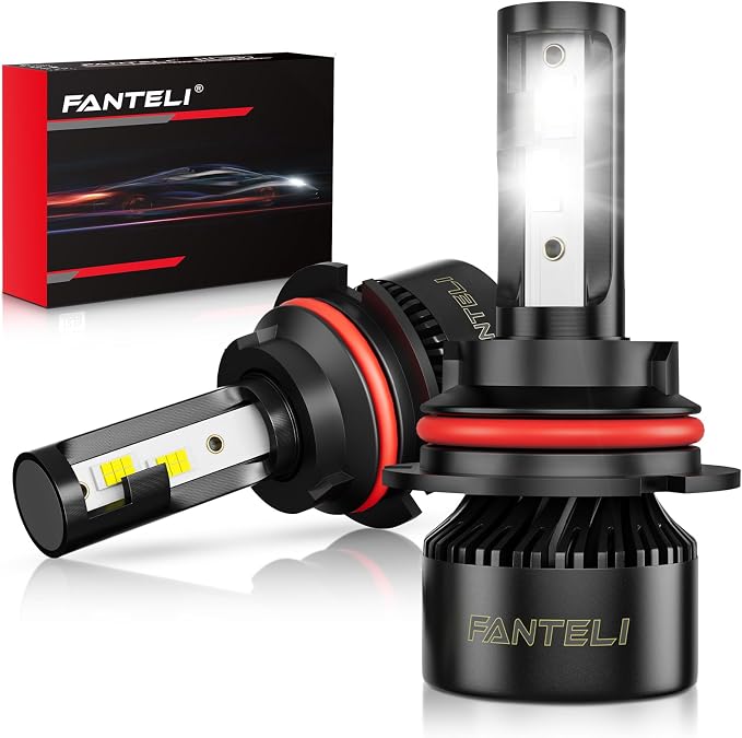 𝟫𝟢𝟢𝟩/𝖧𝖡𝟧 Bulbs 800% Brighter 34000LM 6500K Cool White, Backup 1:1 Design with Cooling Fan, Plug and Play Quick Install Off Road Lights, Pack of 2