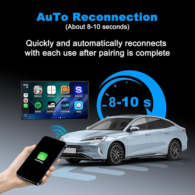 Carlinkit Wireless CarPlay Adapter MINI SE for iPhone, Convert OEM Wired to Wireless CarPlay 2026 Dongle Plug & Play Auto Connect Fast Easy Use for Cars from 2016