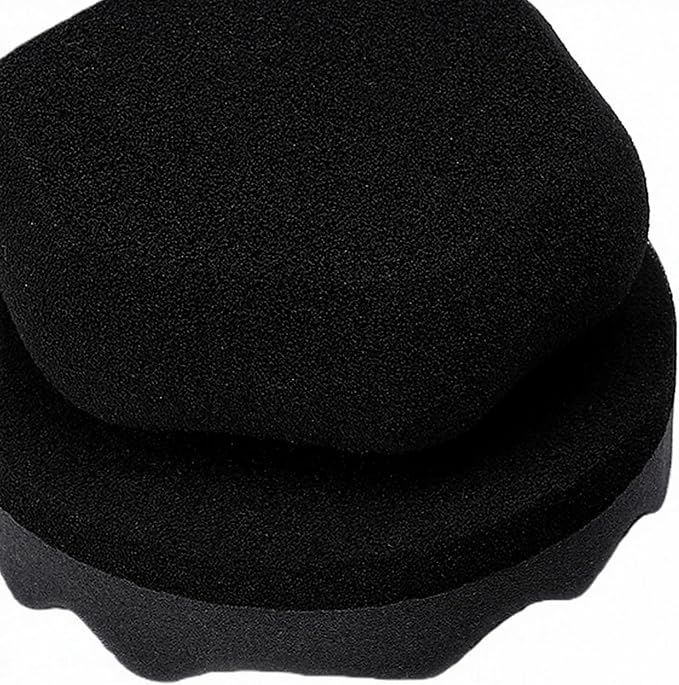 Hex Grip Tire Dressing Applicator Pad, 2PCS Reusable Foam Sponge with Wavy Contoured Surface for Even Shine Car Detailing (L (37.8 X 25.2in))