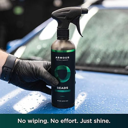 Armour Detail Supply - Beads Touchless Sealant - Glossy Hydrophobic Spray Finish with Fast Cure Time for All Exterior Surfaces - 128 oz
