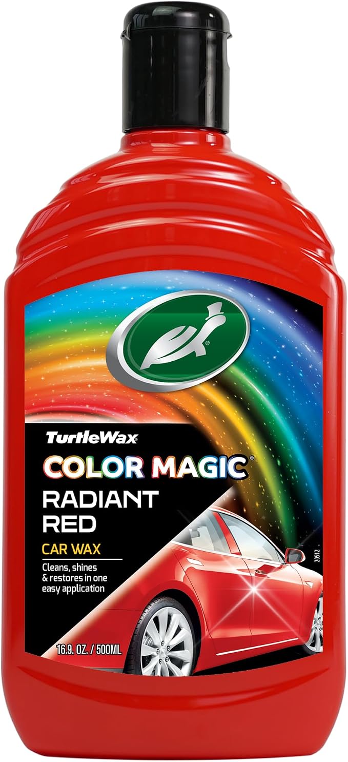 Turtle Wax 52711 Color Magic Car Paintwork Polish Restores Colour & Shine Red 500ml