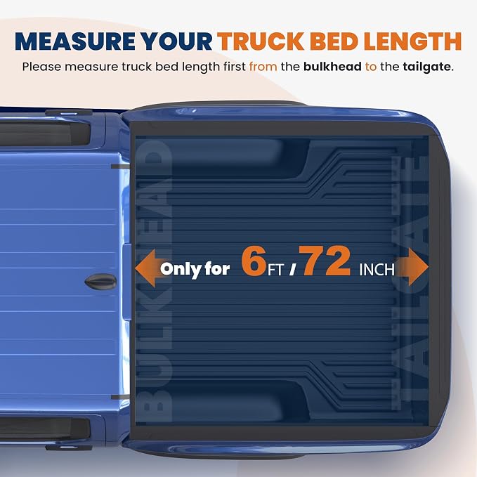 KUIPERAUTO 6FT Soft Roll-Up Vinyl Truck Bed Tonneau Cover Compatible for Nissan Frontier 2005-2026 Fleetside Bed On Top 72Inch
