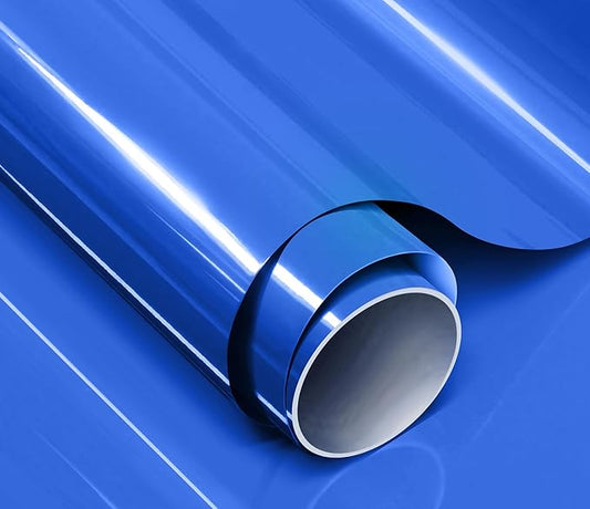 ColorFusion PPF by VViViD, Gloss Shark Blue Dry Apply PPF Vinyl Car Wrap Roll 60ft x 5ft