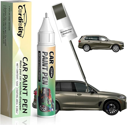 C3D Manhattan Green Metallic Touch Up Paint for BMW, Color Accurate Car Paint Scratch Repair Pen, Quick & Easy Fix Automotive Chips and Nicks
