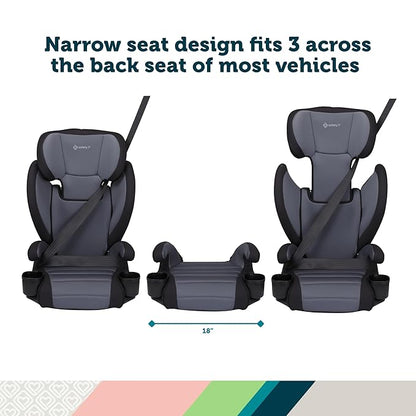 Safety 1st Grow and Go 2-in-1 Booster Car Seat with ComfortWings, Converts High-Back to Backless, 19" Wide, Fits 3 Across, Lightweight, Foldable, Easy-Clean, Cup Holders, 40-100 lbs, Beach Wave