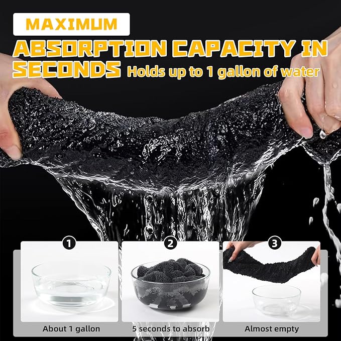 2-Pack Double-Twist Pile Microfiber Towels for Cars 1300 GSM Car Drying Towels (23.62" x 15.75") Ultra Absorbent Microfiber Towel, Streak-Free & Scratch-Free Car Cleaning Supplies with Edgeless Design