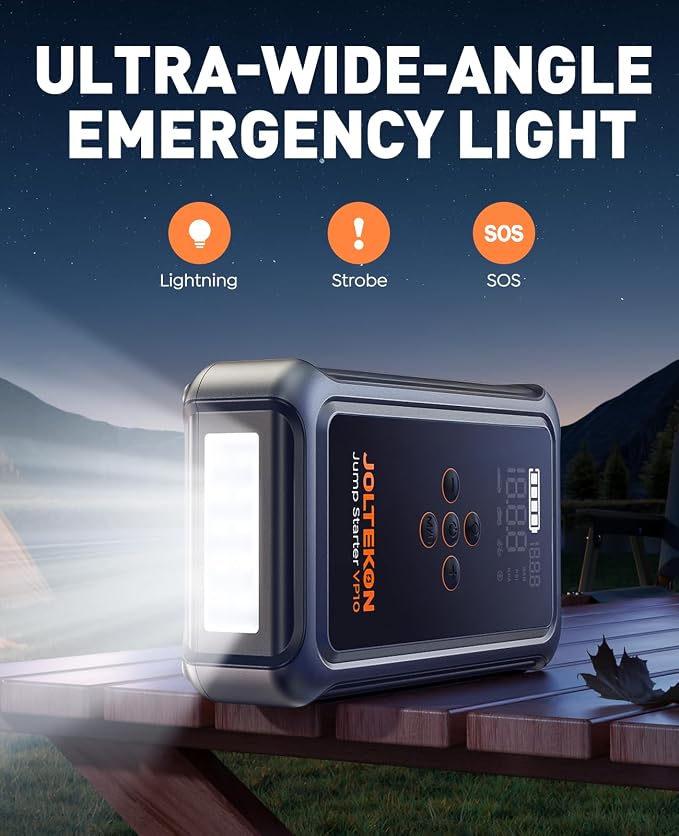 Jump Starter with Air Compressor, 5000A Portable Car Battery Jumper Starter(All Gas/10L Diesel) with 150PSI Auto-Shutoff Tire Inflator, 12V Jump Box
