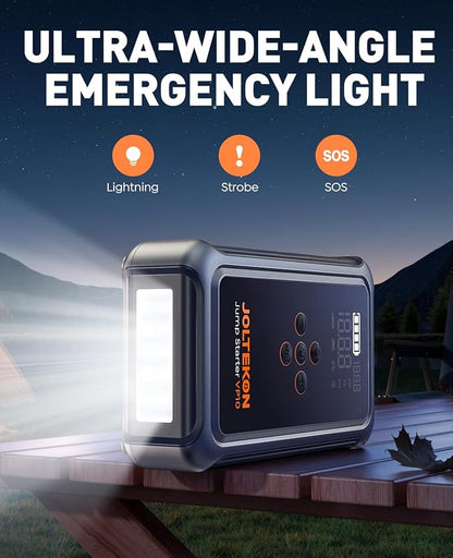 Jump Starter with Air Compressor, 5000A Portable Car Battery Jumper Starter(All Gas/10L Diesel) with 150PSI Auto-Shutoff Tire Inflator, 12V Jump Box