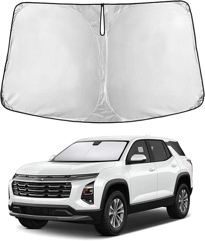 EcoNour Windshield Sunshade Compatible for Chevrolet Equinox 2025 2026, Sun Visor for Front Windshield & Window Sun Shade Cover, UV Heat Blocker & Protector, Car Accessories