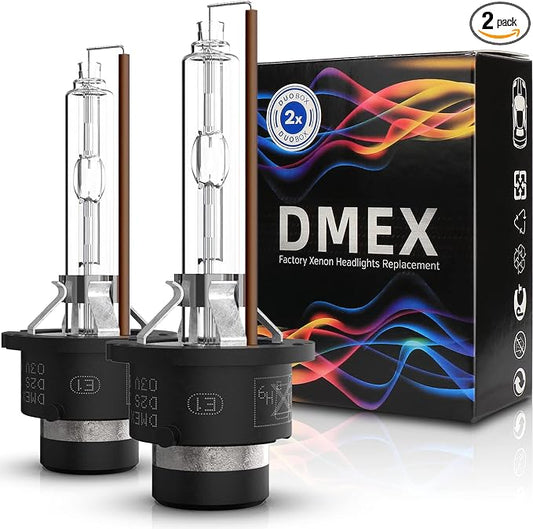 DMEX D2S HID Headlight Bulbs 4300K Warm White Xenon 35W 85122 66240 66040 66240CBI Replacement - Pack of 2 (Not fit Halogen Headlamp)