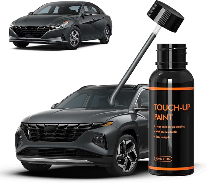 A5G Amazon Gray Touch Up Paint for Hyundai, DIY Car Paint Scratch Repair Kit, Automotive Paints, Quick & Easy Fix Scratch Repair for Tucson/Ioniq