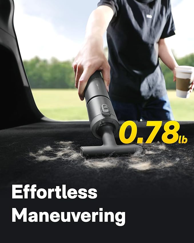 HOTO Handheld Car Vacuum Cleaner Cordless, 4-in-1 Portable Mini Vacuum with 20000Pa Strong Suction, Electric Compressed Air Duster Blower for Car, Desk, Keyboard, Home, Office