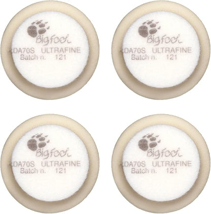 RUPES 9.DA70S/4 Pack of 4 White D-A Ultra-Fine Polishing Foam Pads 70mm | Ideal for Paint Correction & Gloss Enhancement | Removes Extremely Fine Defects | Compatible with 2.75" Backing Plate