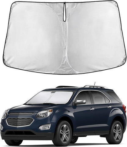 EcoNour Windshield Sunshade Compatible for Chevrolet Equinox 2010-2015 2016 2017, Sun Visor for Front Windshield & Window Sun Shade Cover, UV Heat Blocker & Protector, Car Accessories