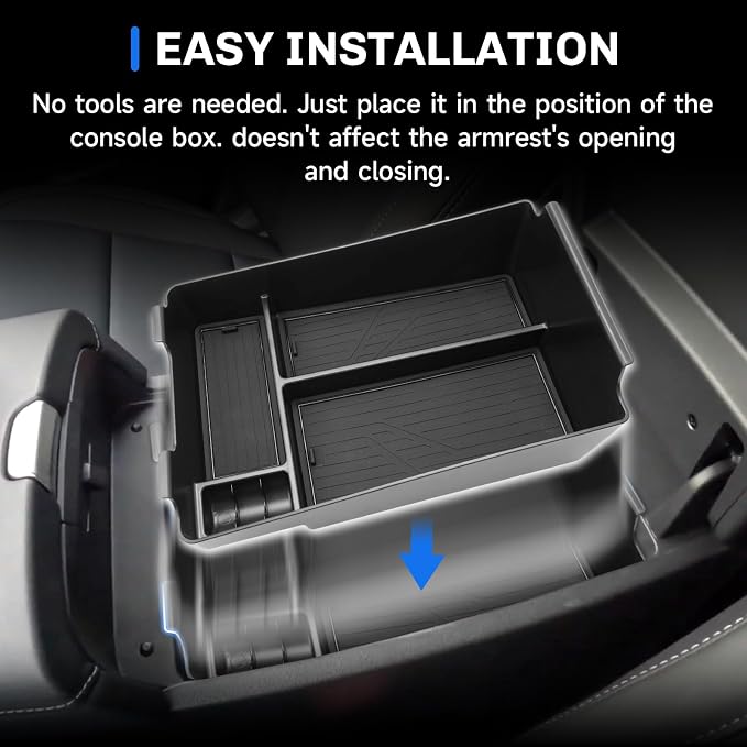 SXCY for 2025 2026 Nissan Murano Center Console Organizer for 2025 2026 Nissan Murano Accessories for 2026 Nissan Murano Console Organizer Armrest Console Tray