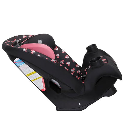 Disney Baby Ellaris 3-in-1 Convertible Car Seat, Slim Fit Design, Rear & Forward-Facing, 5-Position Headrest, 3-Across Fit, Travel-Friendly with Machine-Washable Seat Pad, Minnie Charm