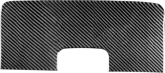 Real Carbon Fiber Fit for Chevy Silverado/GMC Sierra 1500 2014-2018 for 2500/3500HD 2015-2019 Car Co-Pilot Glove Box Panel Trim Dash Decals Sticker Decor Auto Interior Accessories Cover Black