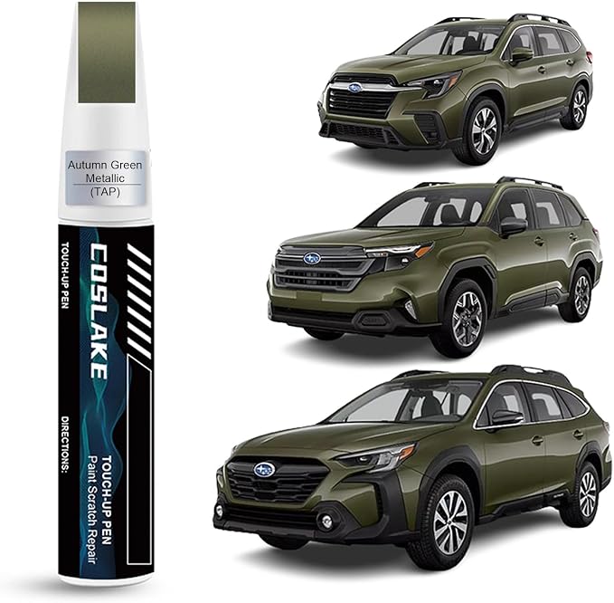 Car Touch Up Paint(Autumn Green Metallic(TAP)) for SUBARU, Car Paint Scratch Repair Kit, Quick & Easy Solution to Repair, 2 in 1 Scratch Remover Pen with Color-Matched