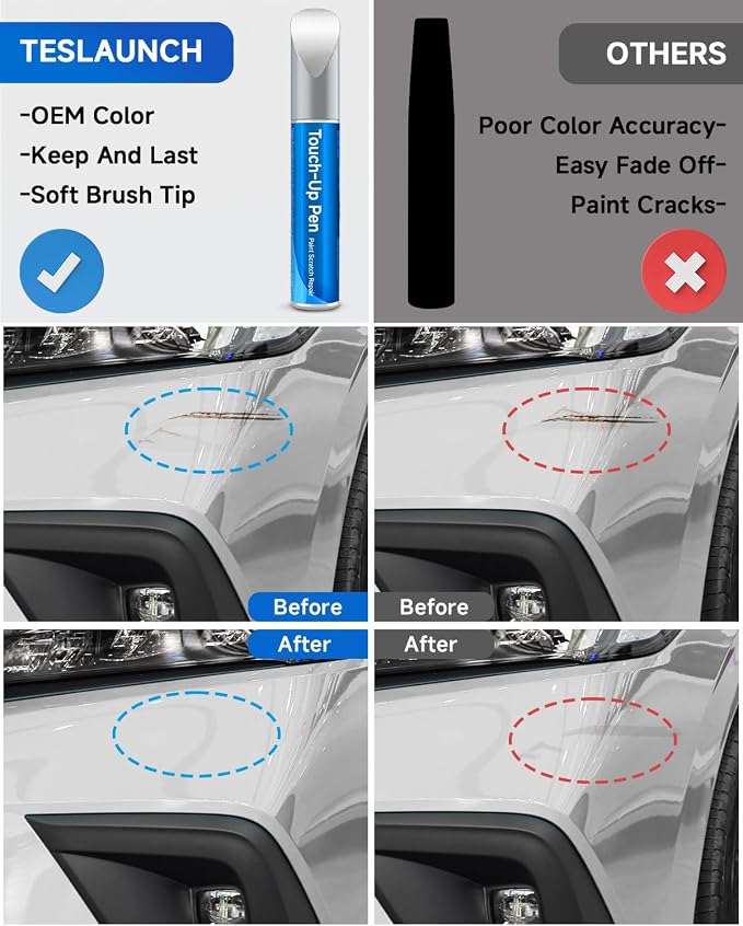 NH-603P White Diamond Pearl Touch Up Paint Compatible with Honda Exact Match Touch Up Paint Car Scratch Repair