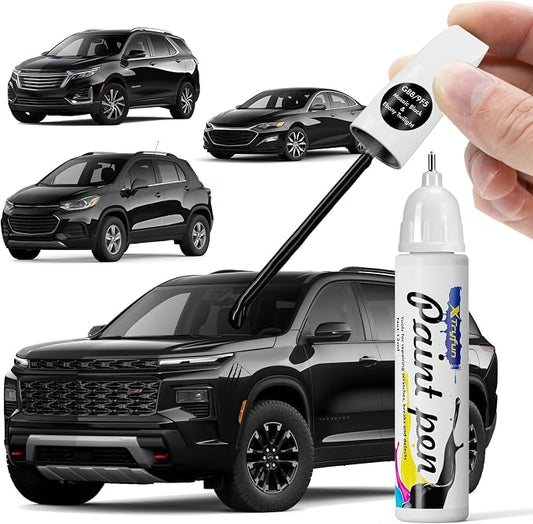 GB8/WA384A Mosaic Black/Negro Touch Up Paint Compatible with Chevrolet, DIY Car Paint Scratch Repair, Automotive Paints, Quick & Easy Fix Scratch Repair for Silverado/Equinox/Malibu/Trax/Aveo