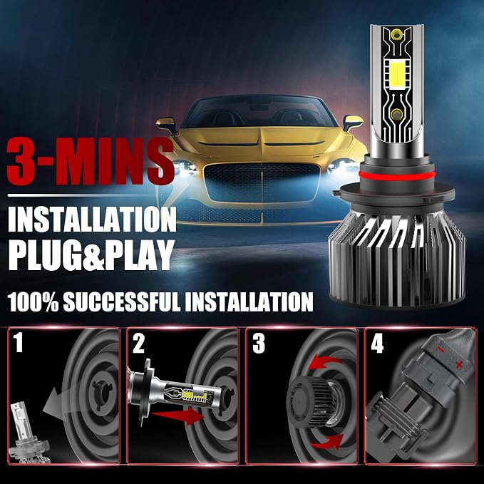 Fit 2007 2008 2009 2010 2011 2012 2013 for Acura MDX mdx Light Bulbs,9005 High Beam D2S Low Beam H11 Fog Light Bulbs, 6500K White Car Light Bulbs,35000LM 700% Brightnes ,Plug and Play IP68 Pack of 6
