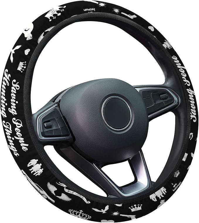 GENANY Mystic Energy Steering Wheel Cover, Non Slip Polyester Car Wheel Protector for Car SUV Truck, Universal 15 Inch