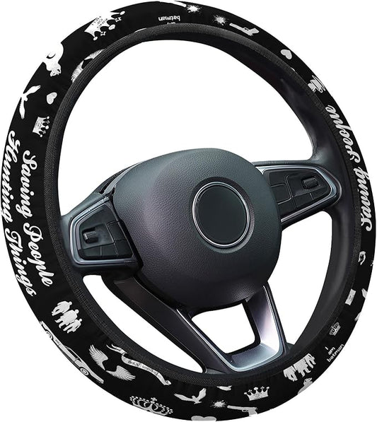 GENANY Mystic Energy Steering Wheel Cover, Non Slip Polyester Car Wheel Protector for Car SUV Truck, Universal 15 Inch