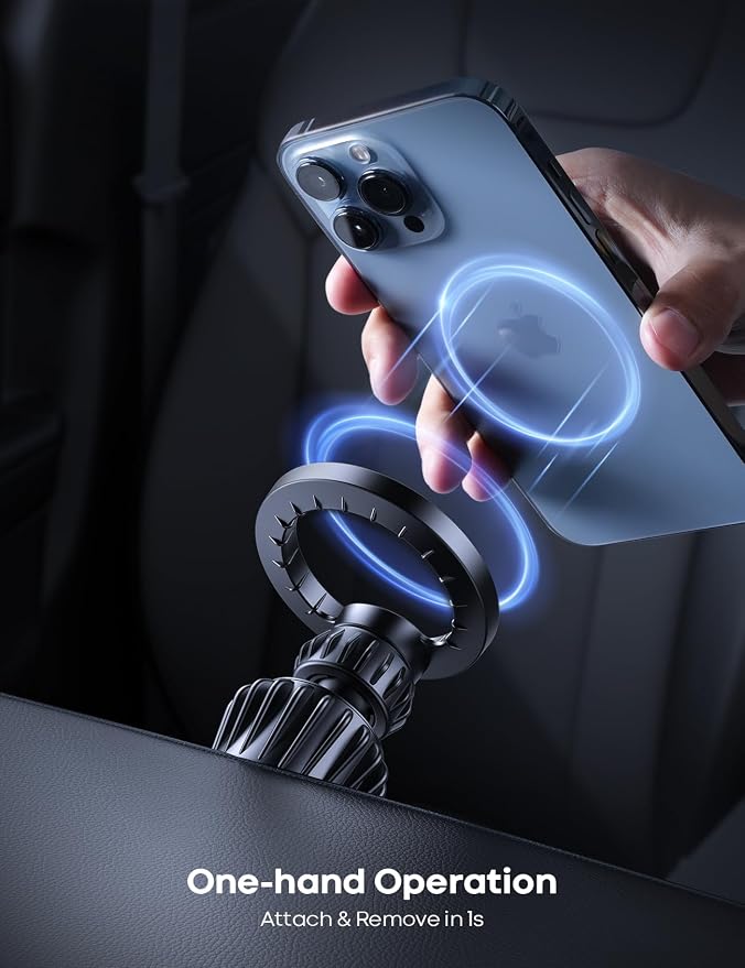 Lamicall for MagSafe Car Mount - [20 Super Magnets] Magnetic Phone Holders for Your Car, Air Vent Phone Holder Car, HandsFree Cell Phone Holder Mount Accessories for Women Men fit iPhone 17 16 Pro Max