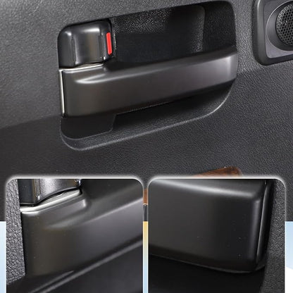 ABS Car Inner Door Handle Decoration Cover Trim Fit for Toyota Tundra/Sequoia 2007-2021 Interior Car Accessories (Matte Black)