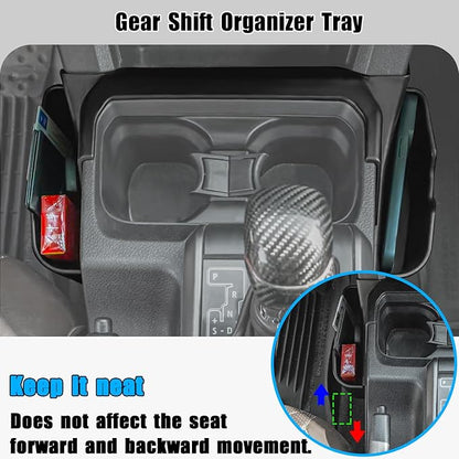 Center Console Gear Shift Storage Box Compatible with Toyota Tacoma 2023-2016 3rd Gen Interior Organizer Tray Accessories-NOT FIT Manual Transmission