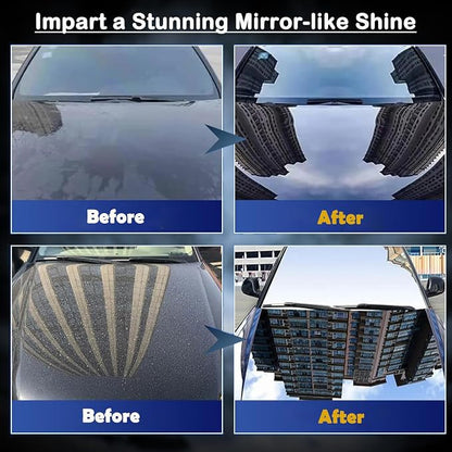 Quick Effect Coating Agent for Car - Hydrophobic Ceramic Coating Spray for Car with UV Protection, Water Beading Paint Protection, Deep Gloss Shine, Long Lasting Polish Spray Wax - 120ml