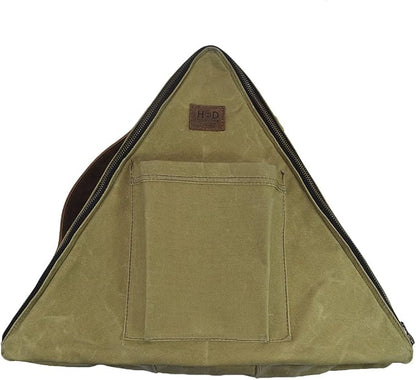 Waterproof Waxed Canvas Emergency Case For Roadside Preparedness Travel, RV, Camping, Car Handmade by Hide & Drink