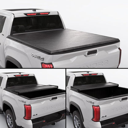 Toptiny Soft Folding Truck Bed Tonneau Cover|TSTF035|Fits 2022-2026 Toyota Tundra 6'6" Bed (78")