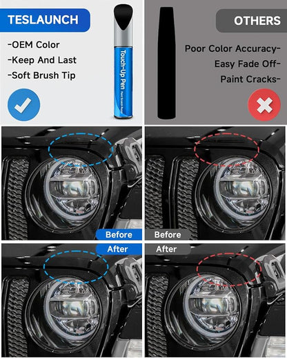 Touch Up Paint Compatible with Jeep Exact Match Touch Up Paint Car Scratch Repair (Black Crystal(PX8/DX8) Compatible with Cherokee/Commander/Compass/Grand Cherokee/Liberty/Patriot/Renegade/Wrangler-JK/Wrangler-JK-Unlimited)