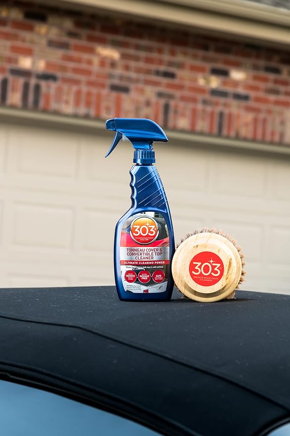 303 Products 30571CSR Tonneau Cover and Convertible Top Cleaner - Vinyl and Fabric Top Cleaner - Ultimate Cleaning Power - Helps Remove Tough Stains - Rinses Residue Free - 16 fl. oz. Packaging May Vary
