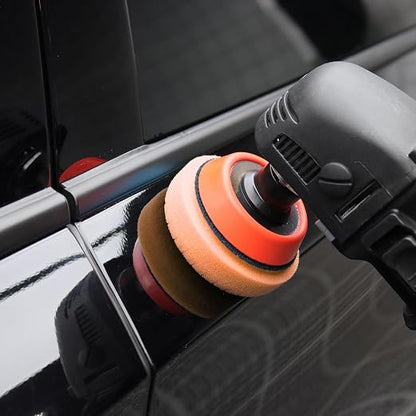SPTA Orange T40 Orange Medium-Cut Polishing Pads, 1Pc 3.5 Inch Face for 3 Inch 80mm Backing Plate Compound Buffing Sponge Pads for Car Buffer Polisher Compounding, Polishing and Waxing -FPTSS3O