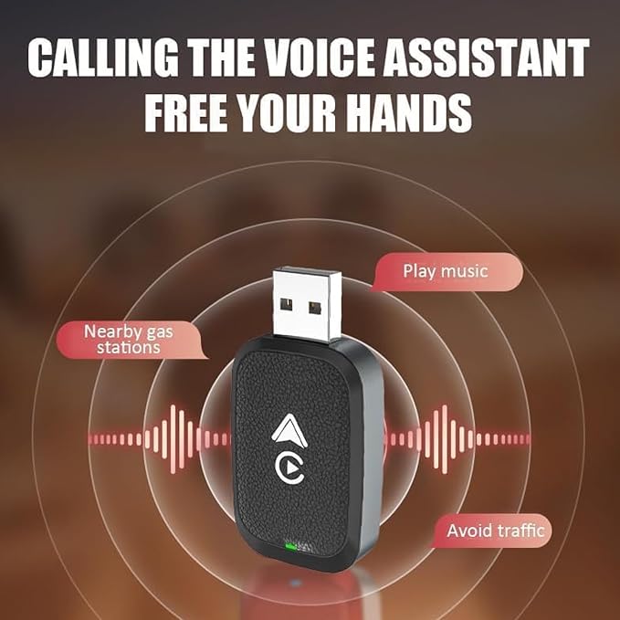 Wireless Carplay Adapter for Ford Focus 2017 2018 2019, 2 in 1 Android Auto/Carplay Wireless Adapter Auto Reconnect Accessories,Black