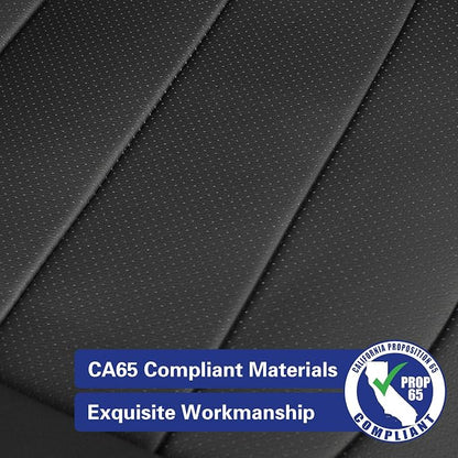 EKR Rav4 Seat Covers Custom Fit for Toyota Rav4 (Hybrid) SE/XSE & (PHEV) GR Sport 2026, Car Seat Cover Full Set for SUV,Factory-Style Interior Upgrade, Easy-Wipe Protection,Faux Leather(Black)