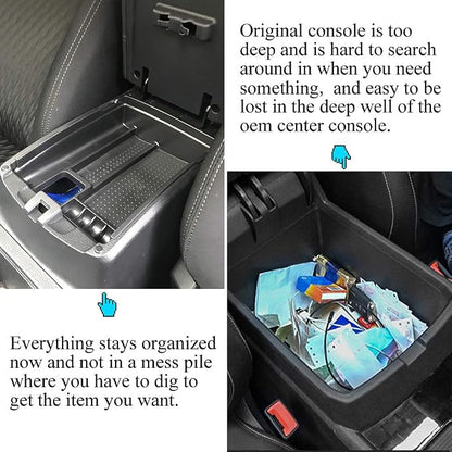 Center Console Organizer Storage Box Compatible with Nissan Rogue 2014-2020 Rogue Sport 2017-2022 Murano 2015-2024 ABS Insert Tray Organizer Glove Pallet