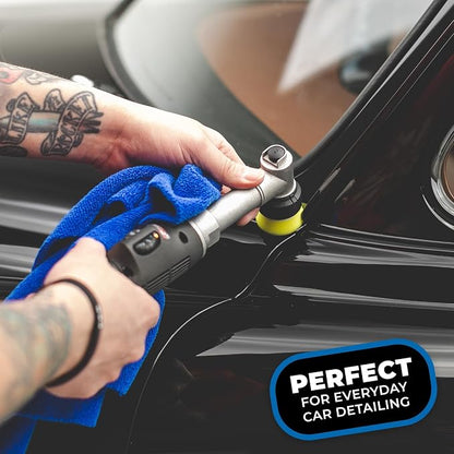 The Rag Company - Edgeless 365 Microfiber Towels (10-Pack) Premium 70/30 Blend, Professional Polishing, Wax Removal, Auto Detailing, 365gsm, 16in x 16n, Royal Blue