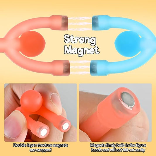 Magnetic Travel Toys for Toddlers Kids, Fidget Toys Airplane Car Travel Activities Essential,Road Trip ‌Sensory Toys Magnet People Men, Toys for 3 4 5 6 7 8 Year Old -10PCS