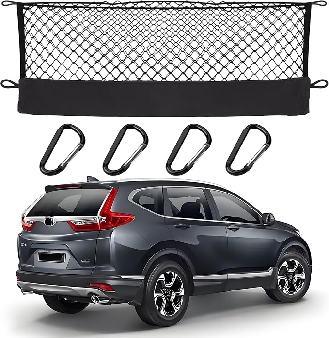 Envelope Style Cargo Net Compatible with Honda CR-V CRV 2026 2025 2024 2023 Trunk Car Rear Tailgate Touring Netting