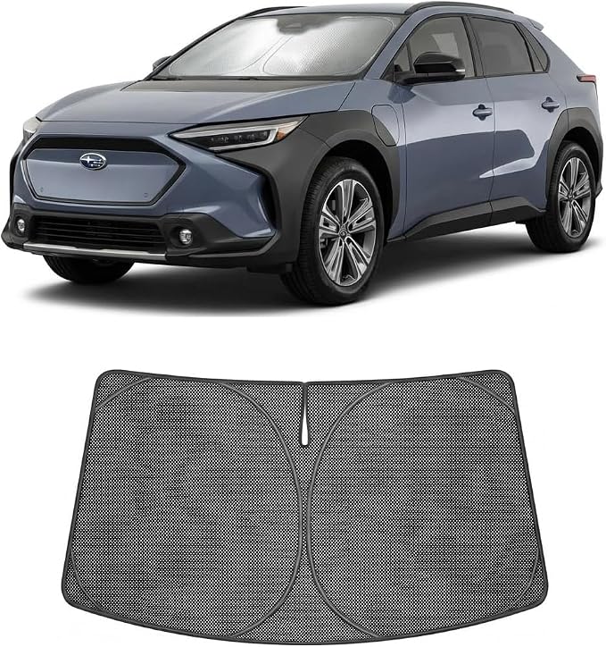 Proadsy Windshield Sun Shade Custom Fit Kia Seltos 2021-2026 Ice Crystal Black Front Window Sunshade UV and Heat Blocker Foldable Visor Keeps Car Cooler for Summer Parking and Daily Use