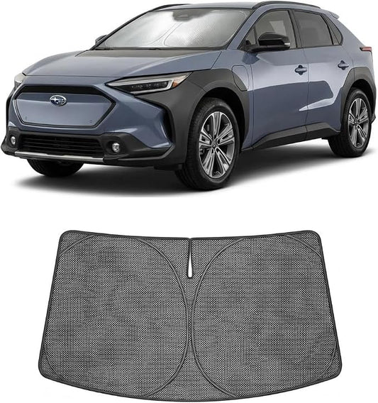 Proadsy Windshield Sun Shade Custom Fit Kia Seltos 2021-2026 Ice Crystal Black Front Window Sunshade UV and Heat Blocker Foldable Visor Keeps Car Cooler for Summer Parking and Daily Use