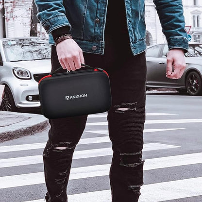 ANKHOH Carrying Case Compatible with NEXPOW Car Jump Starter, Fits for 1500A Peak 12800mAh Battery Starter Q10S/ T11F, Portable Storage Box for Car Battery Charger and Jumper Cables(Case ONLY)