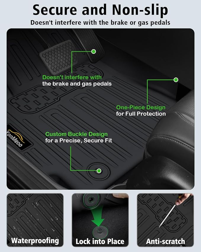 Floor Mats & Cargo Liner Custom Fit for Kia K4 Hatchback 2026 (Not for K4 Sedan) All Weather TPE Rubber Floor Liners Full Set Automotive Mat for K4 Hatchback Accessories